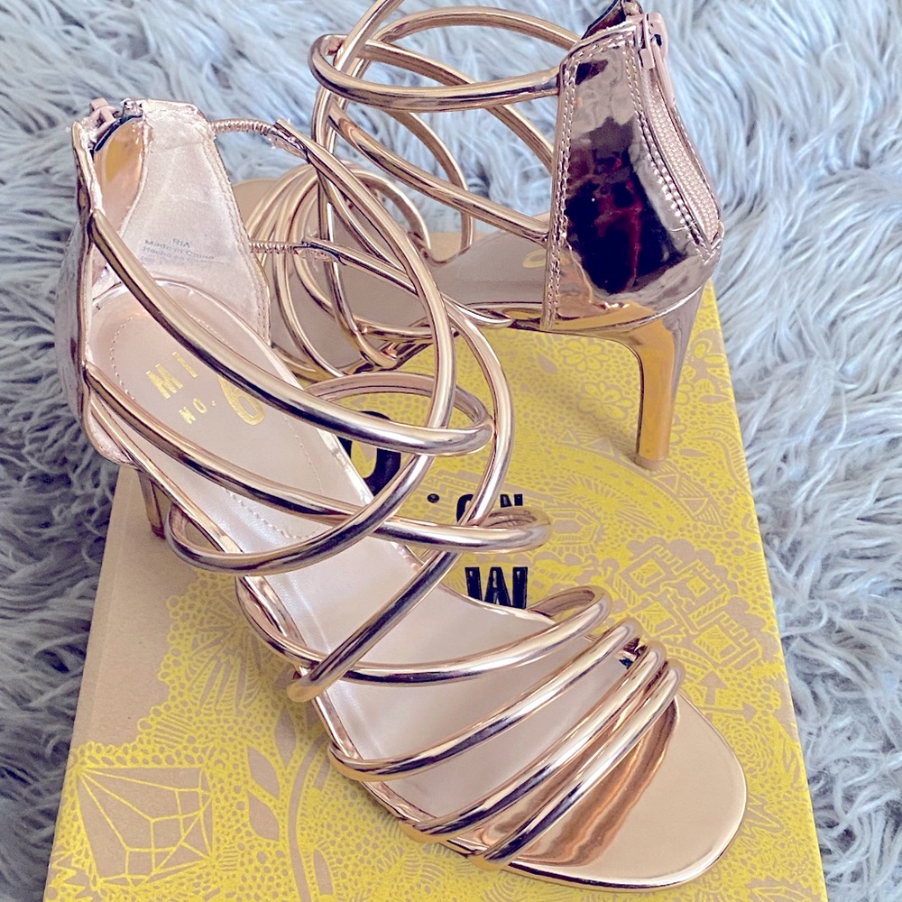 Metallic heels